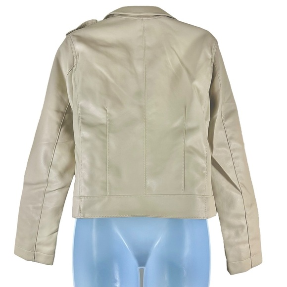 BLANKNYC NWT moto semi-fit jacket in Bone Zipper Silver Hardware - Picture 4 of 13